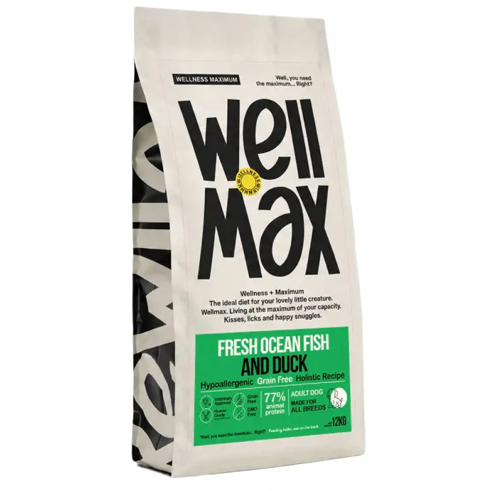 Ξηρά Τροφή Σκύλου Wellmax Grain Free Adult Fresh Ocean Fish & Duck 12kg