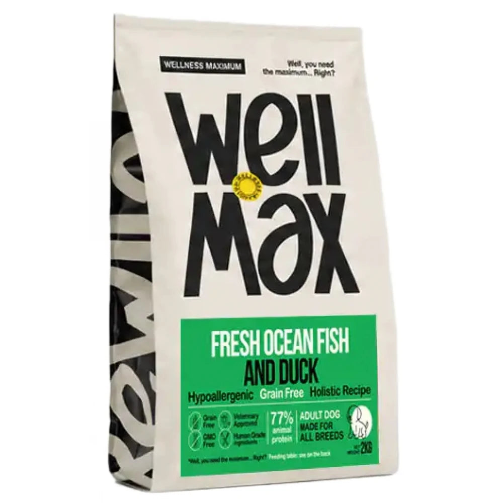 Ξηρά Τροφή Σκύλου Wellmax Grain Free Adult Fresh Ocean Fish & Duck 2kg