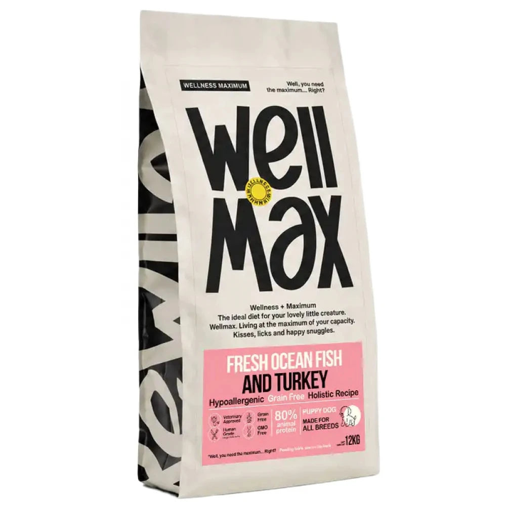 Ξηρά Τροφή Σκύλου Wellmax Grain Free Puppy Fresh Ocean Fish & Turkey 12kg