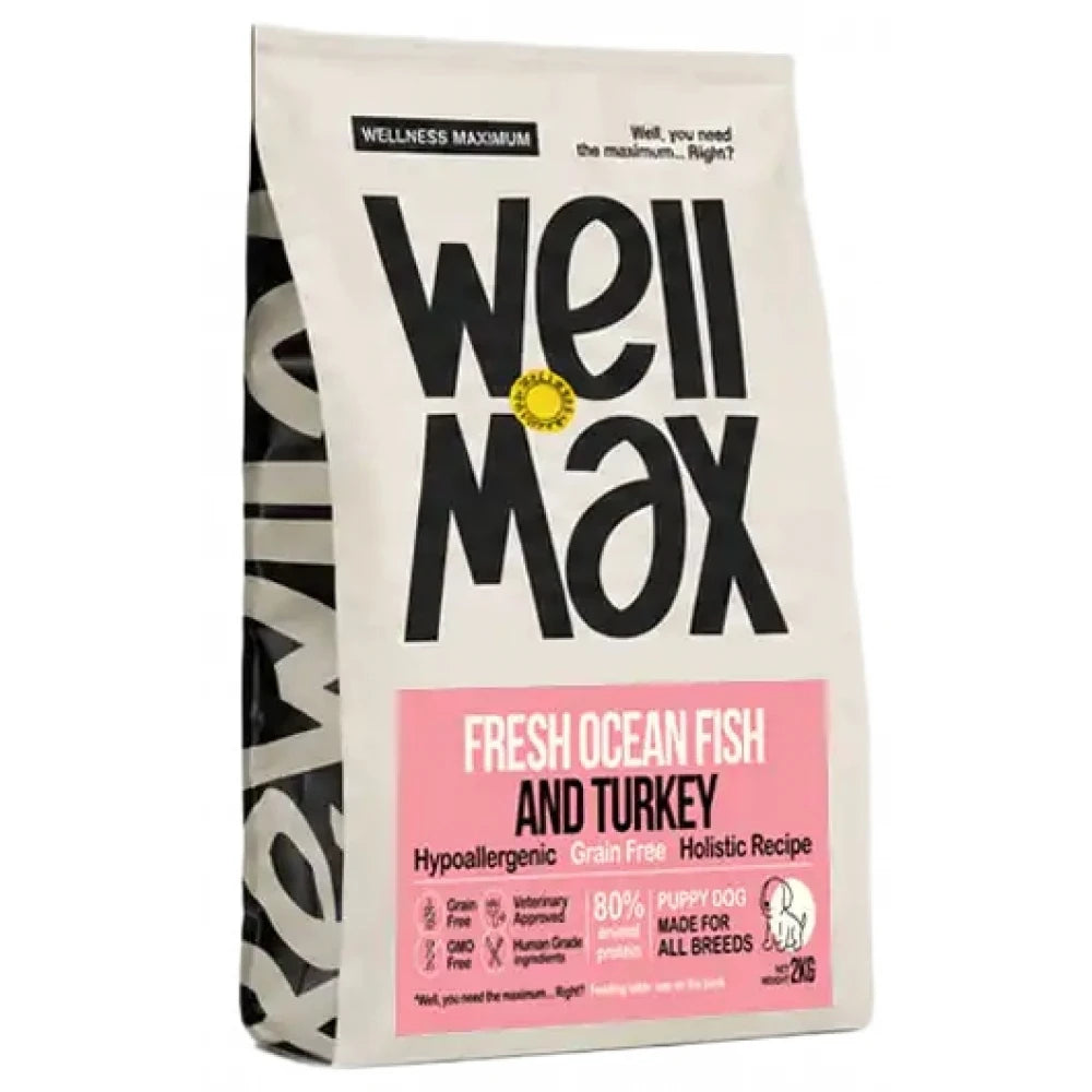 Ξηρά Τροφή Σκύλου Wellmax Grain Free Puppy Fresh Ocean Fish & Turkey 2kg