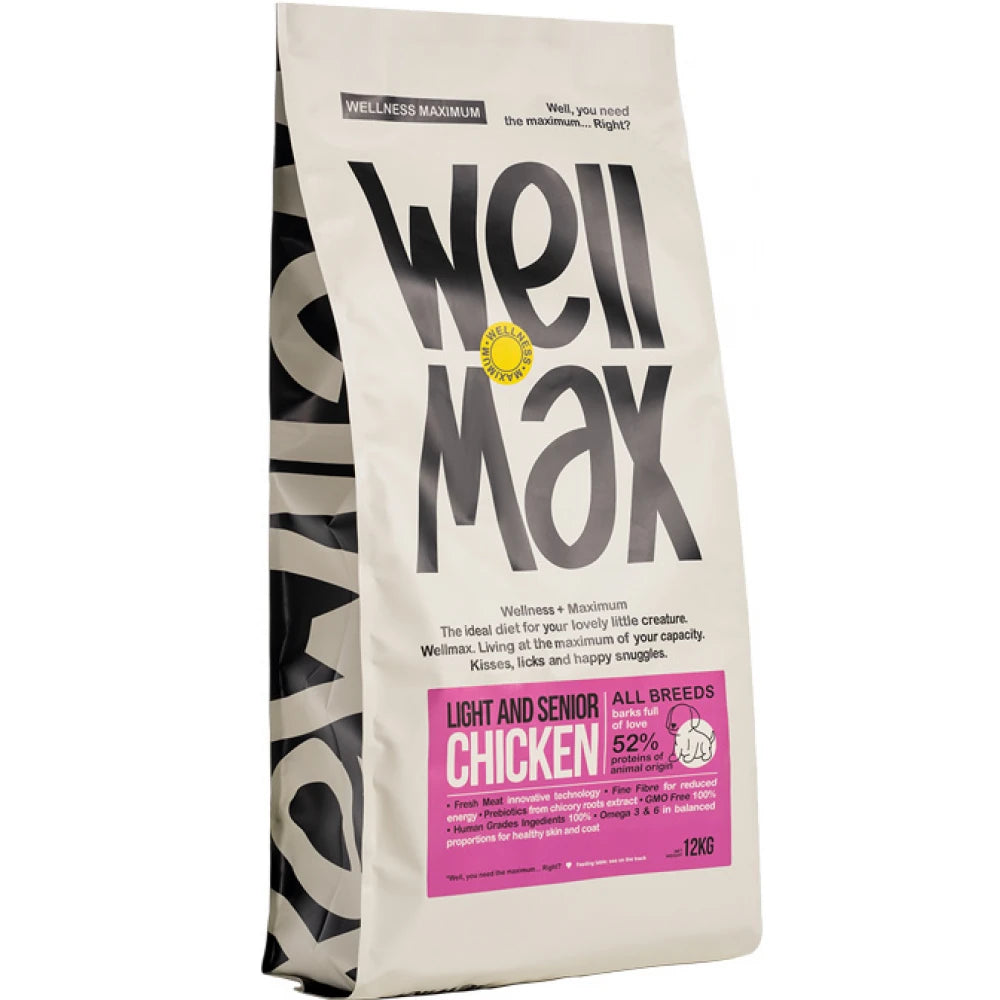 Ξηρά Τροφή Σκύλου WellMax Adult Chicken Light & Senior 12kg