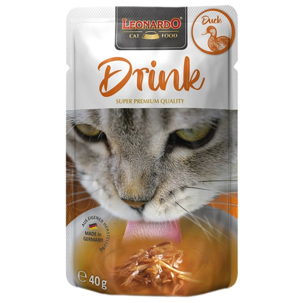 Υγρή Τροφή - Ρόφημα Γάτας Leonardo Drink με Πάπια 40gr