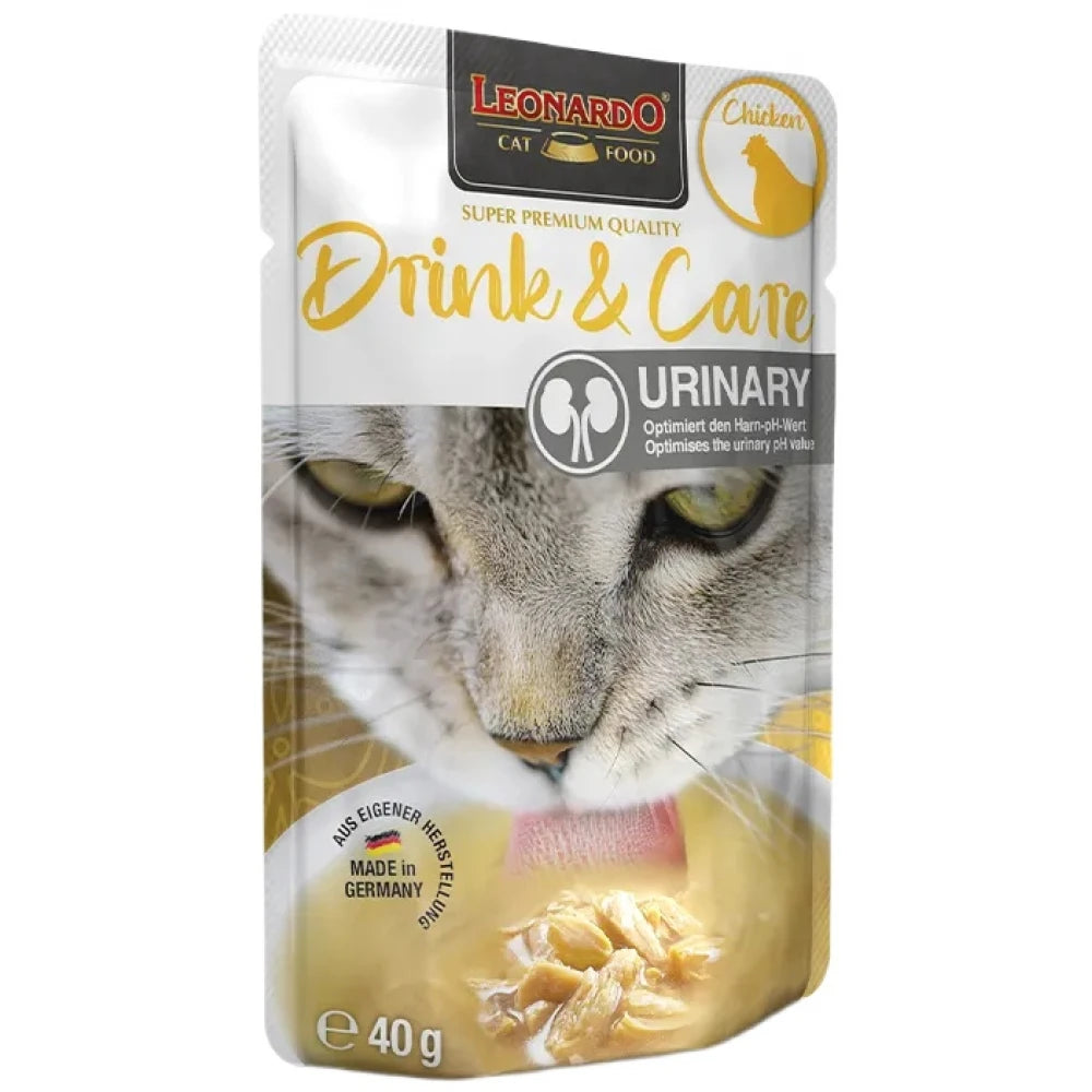 Υγρή Τροφή - Ρόφημα Γάτας Leonardo Drink Urinary Κοτόπουλο 40gr