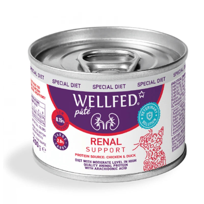 Υγρή Τροφή Γάτας Υγρή τροφή Wellfed Special Diet Renal 200gr με Κοτόπουλο και Πάπια